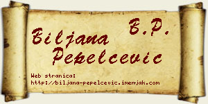 Biljana Pepelčević vizit kartica